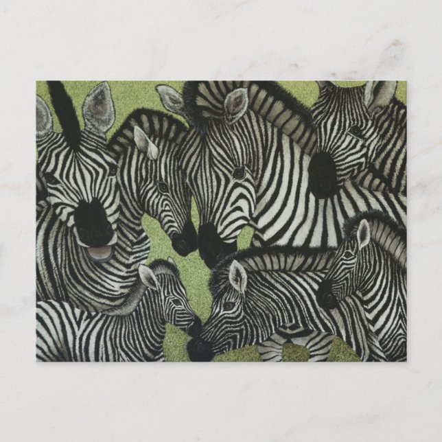 Alle in Schwarz und Weiß Postkarte (Vorderseite)