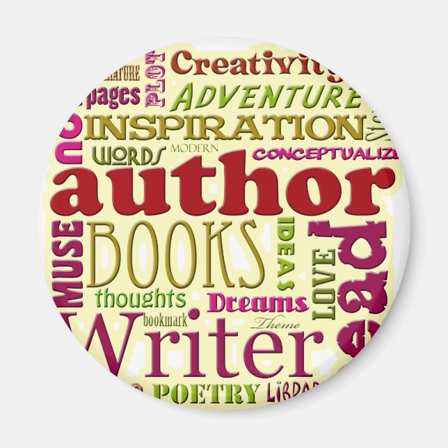 Alle Informationen über Autoren rot Magnet (Vorne)