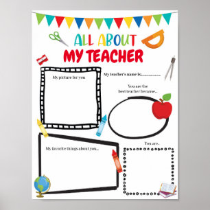 Alle Informationen über meine Lehrervorlage bearbe Poster