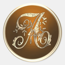 ALLE INITIALS Gold Monogram Erstrost