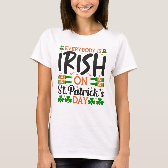 Alle Iren am St. Patrick's Day T-Shirt (Vorderseite)