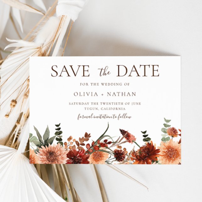 Alle Jahreszeiten göttlicher Boho Hochzeit speiche Save The Date (Von Creator hochgeladen)
