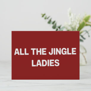 Alle Jingle-Damen Lustige Weihnachten passend 