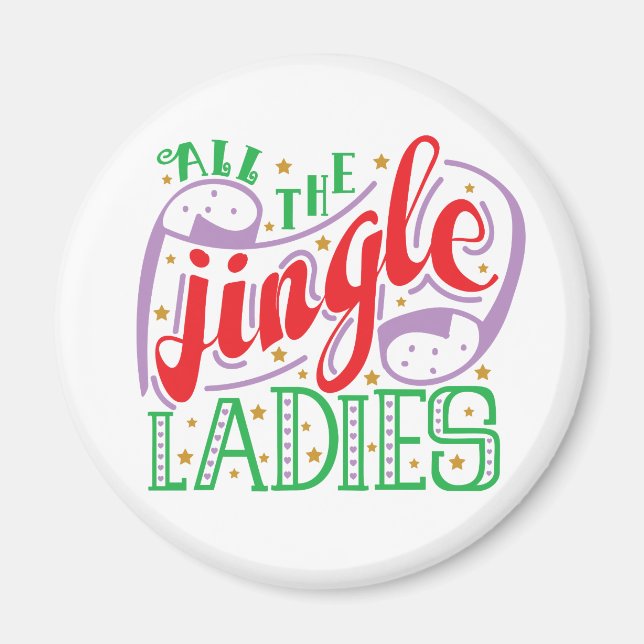 Alle Jingle Ladys Christmas | Magnet (Vorne)