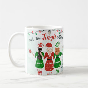 Alle Jingle Ladys Sisters Besties Weihnachten Kaffeetasse