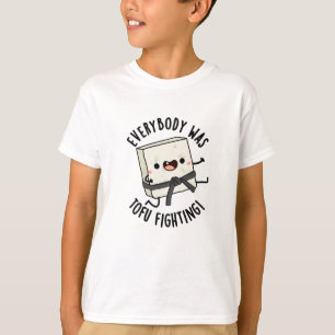 Alle kämpften gegen den sonnigen Food Pun T-Shirt