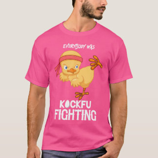Alle kämpften Kockfu gegen den lustigen Hühnerkara T-Shirt