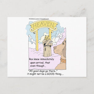 Alle Katzen gehen in den Himmel? Funny Gifts & T-S Postkarte