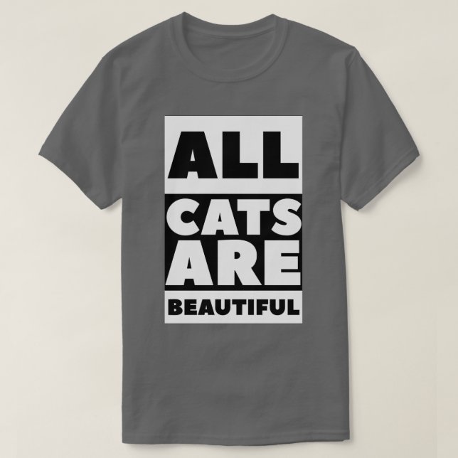 Alle Katzen sind schön 4 T-Shirt (Design vorne)