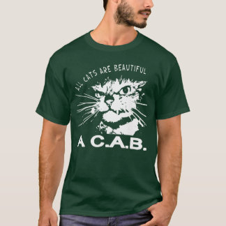 Alle Katzen sind schön A C A B Katzen lieben lusti T-Shirt