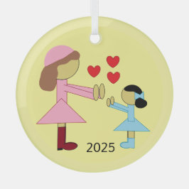 Alle Kinder brauchen Liebe: Gelb Ornament Aus Glas
