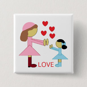 Alle Kinder brauchen Liebe: Weiß Button