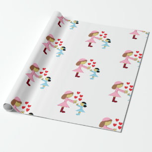Alle Kinder brauchen Liebe: Weiß Geschenkpapier