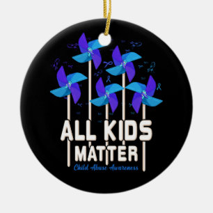 Alle Kinder, die ein ungeordnetes Kindermissbrauch Keramik Ornament