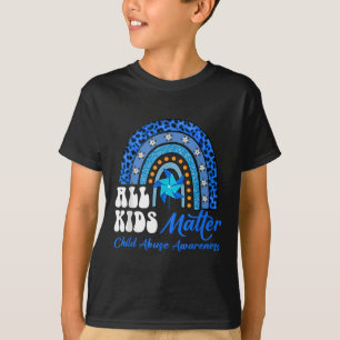 Alle Kinder - Pinwheel Blue Rainbow Child Missbrau T-Shirt