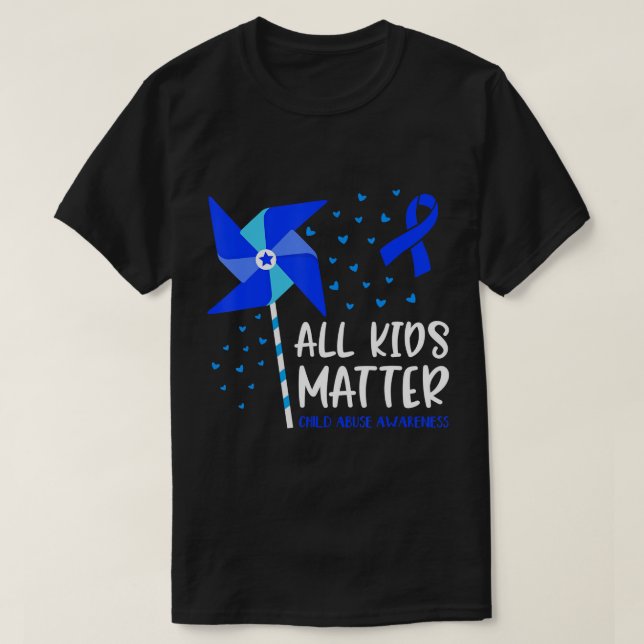 Alle Kinder sind wichtig Prävention von Kindesmiss T-Shirt (Design vorne)