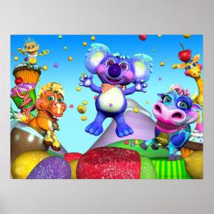 Alle kleinen Raindrops 24x18 Poster