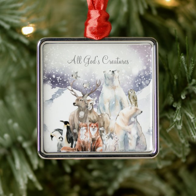 Alle Kreaturen Gottes Inspirationszeitschrift Ornament Aus Metall (Baum)