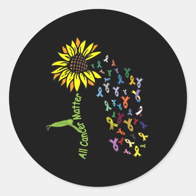 Alle Krebserkrankungen  Runder Aufkleber (Vorderseite)