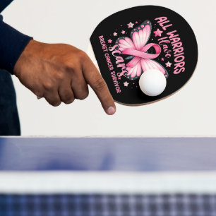 Alle Krieger haben Narben Brustkrebsüberlebende Tischtennis Schläger