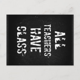 ALLE LEHRER HABEN PLATZ POSTKARTE