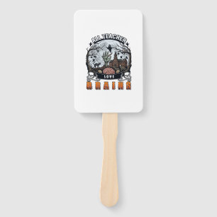 Alle Lehrer lieben Gehirne Halloween Zombie Hand H Fächer