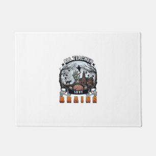 Alle Lehrer lieben Gehirne Halloween Zombie Hand H Fußmatte