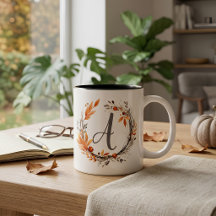 Alle Letter Modern Girly Boho Foliongram