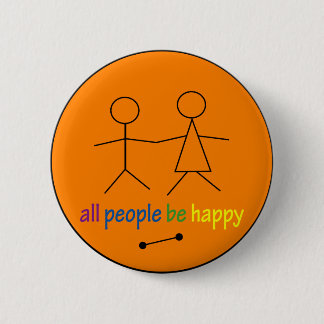 Alle Leute sind glücklicher Knopf Button
