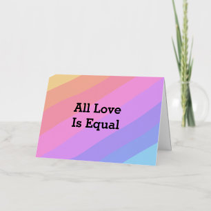 Alle Liebe ist gleich Regenbogen Stolz Monat LGBT