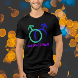 Alle Liebe ist gültig Mars Symbole Tri-Blend Shirt