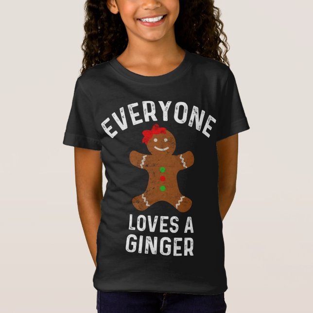 Alle Lieben A Ginger Funny Christmas Gingerbrea T-Shirt (Vorderseite)