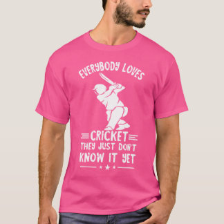 Alle Lieben Cricket Batsman Cricketspieler Cricket T-Shirt