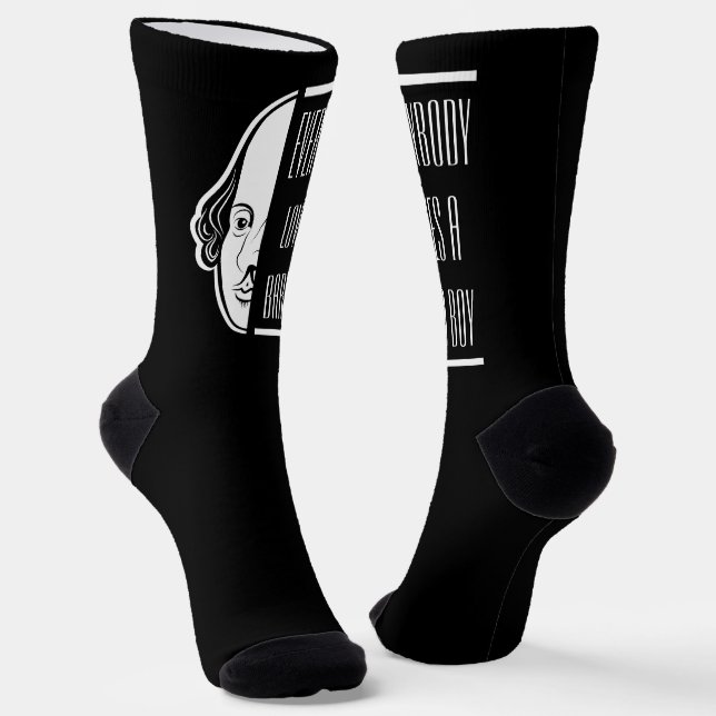 Alle Lieben ein Bard Boy Shakespeare Thespian Socken (Gewinkelt)