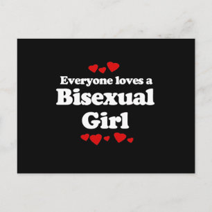 Alle Lieben ein Bisexueller T - Shirt Postkarte