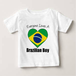 Alle Lieben ein brasilianischer Junge Baby T-shirt
