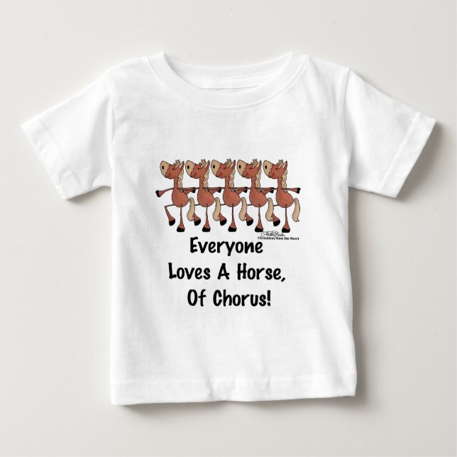 Alle Lieben ein Chorpferd Baby T-shirt (Vorderseite)