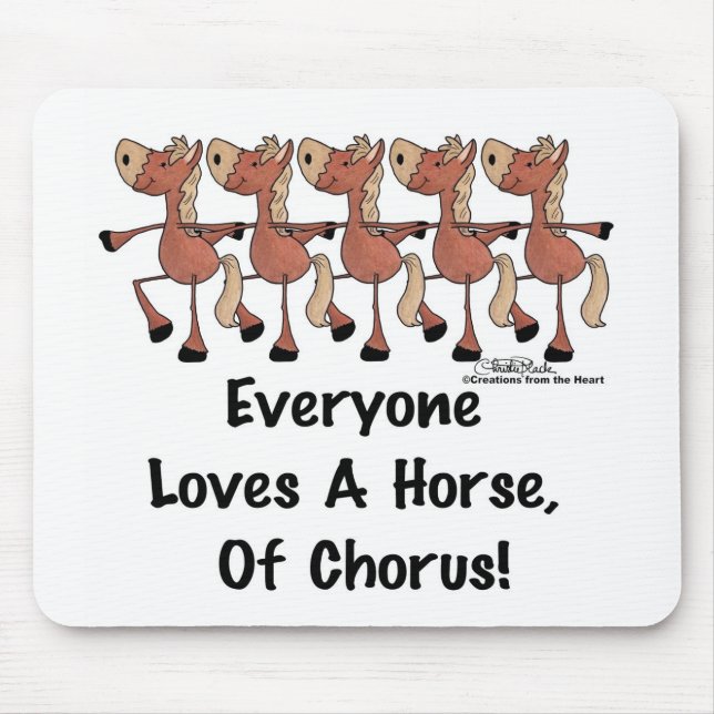 Alle Lieben ein Chorpferd Mousepad (Vorne)