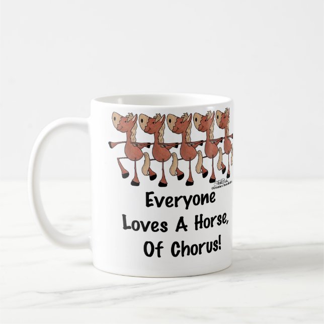 Alle Lieben ein Chorpferd Tasse (Links)