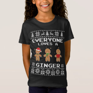 Alle Lieben ein Ginger-Lebkuchen - Ugly Christm T-Shirt