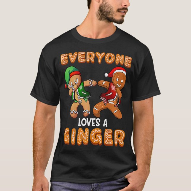 Alle Lieben ein Ginger Shirt Redhead Gingerbrett (Vorderseite)