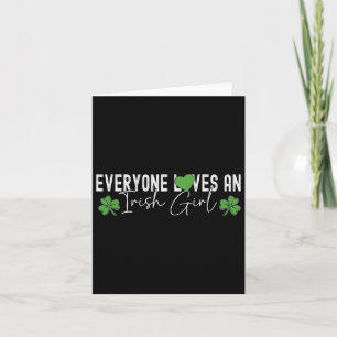 Alle Lieben ein irisches Mädchen Lucky Clover St P Karte