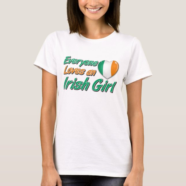Alle Lieben ein irisches Mädchen T-Shirt (Vorderseite)