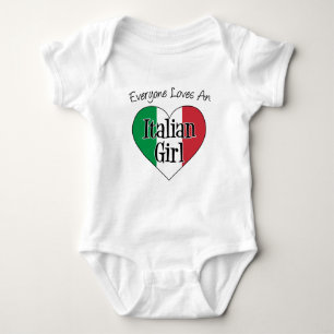 Alle Lieben ein italienisches Mädchen Baby Strampler