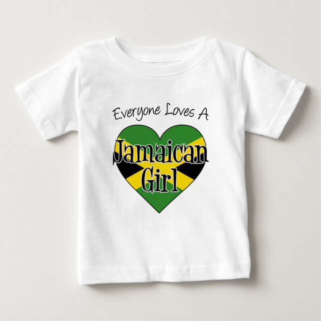 Alle Lieben ein jamaikanisches Mädchen Baby T-shirt (Vorderseite)