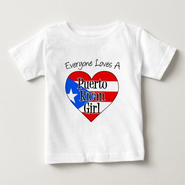 Alle Lieben ein Puerto-Rico-Girl Baby T-shirt (Vorderseite)