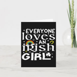 Alle Lieben einen irischen Girl St Patricks Day fü Karte