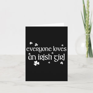 Alle Lieben einen irischen Girl St Patricks Day fü Karte