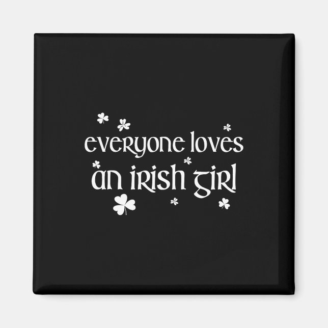 Alle Lieben einen irischen Girl St Patricks Day fü Magnet (Vorne)