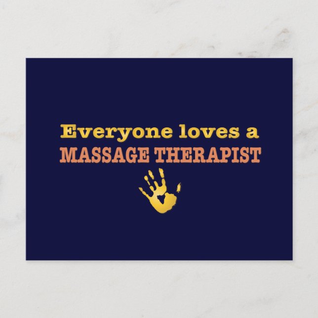 Alle Lieben einen Massagetherapeuten Postkarte (Vorderseite)